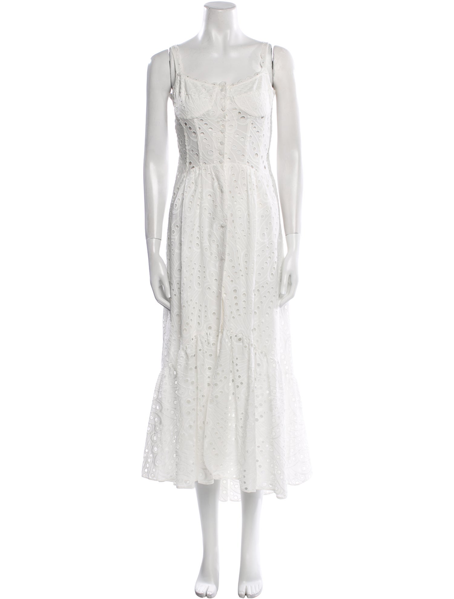 Charo Ruiz Square Neckline Long Dress