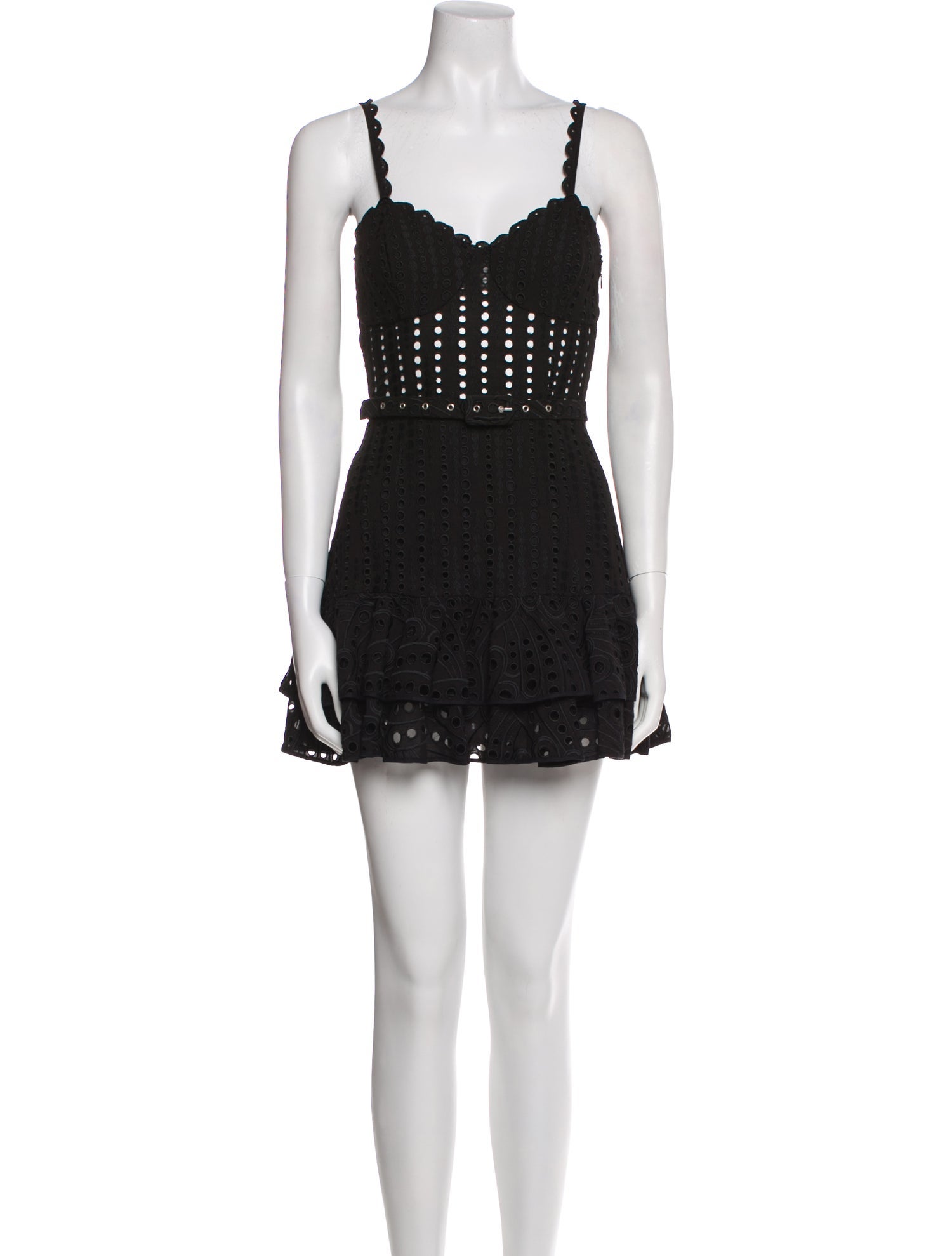 Charo Ruiz Lace Pattern Mini Dress