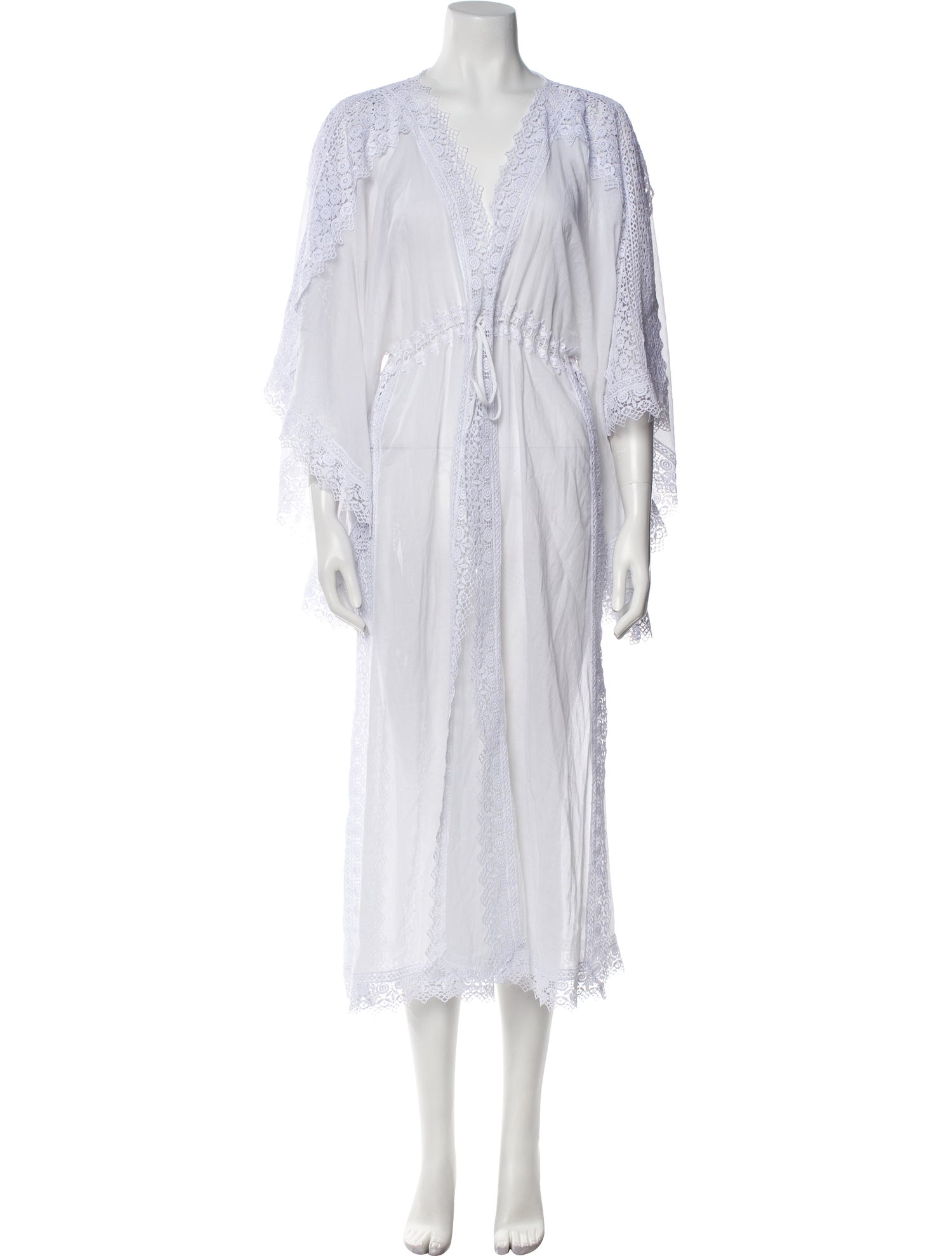 Charo Ruiz Lace Pattern Robe