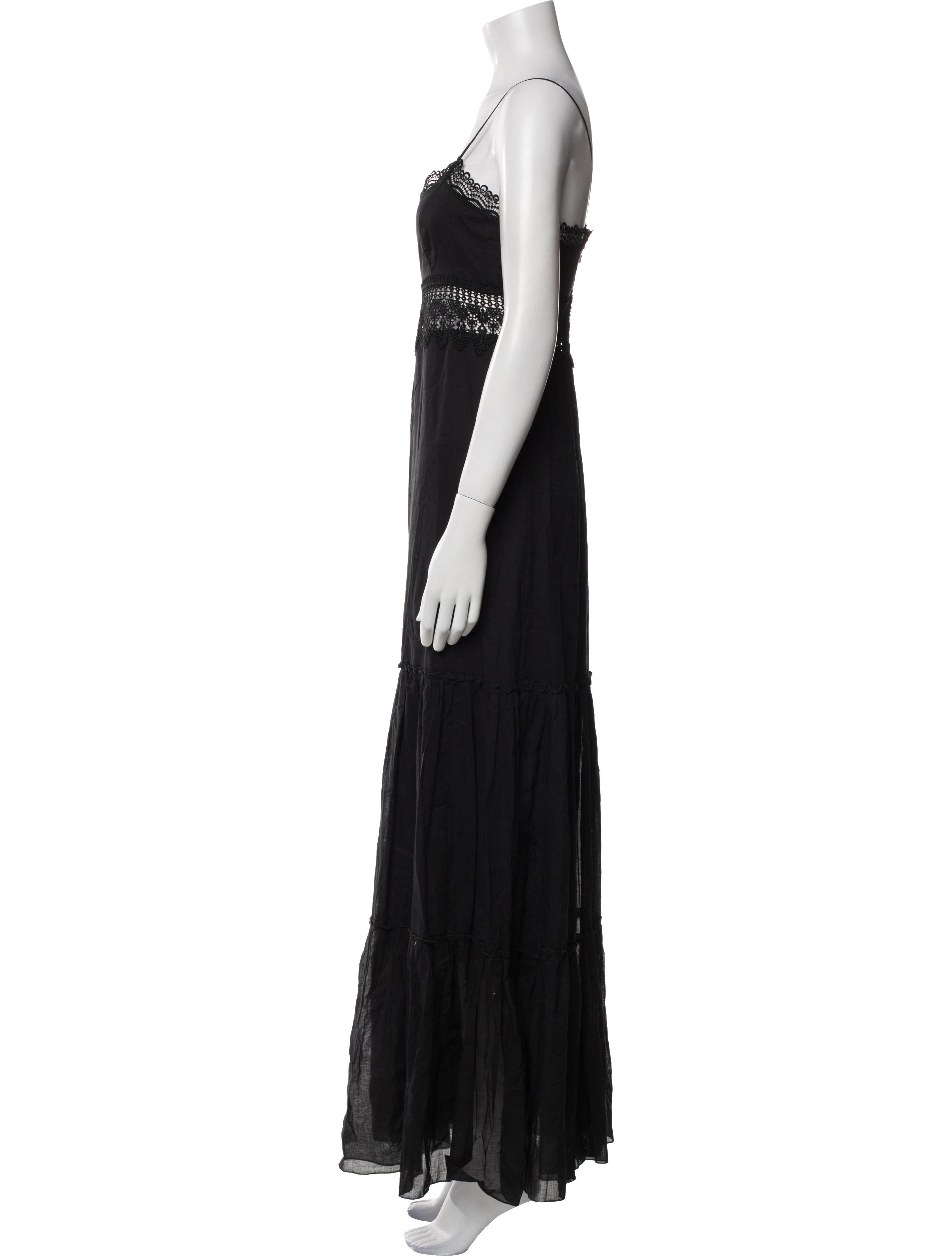 Charo Ruiz Square Neckline Long Dress