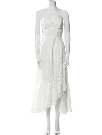 Charo Ruiz Strapless Midi Length Dress