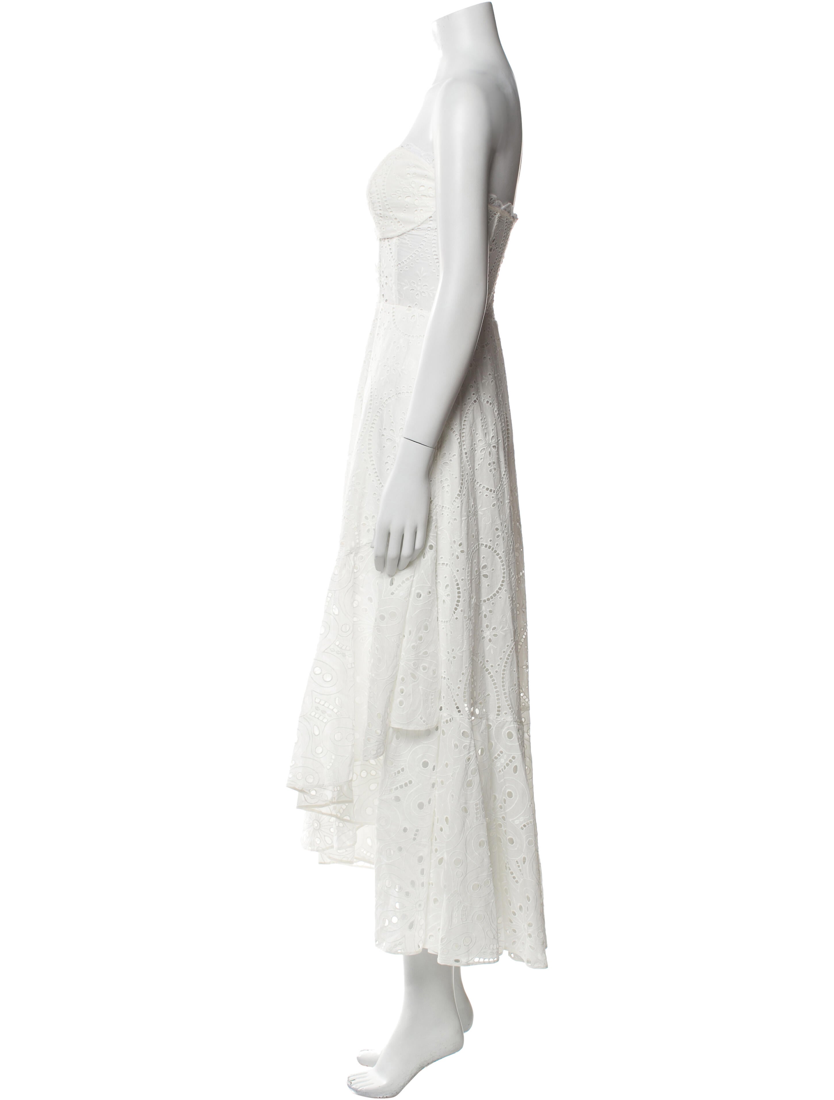 Charo Ruiz Strapless Midi Length Dress