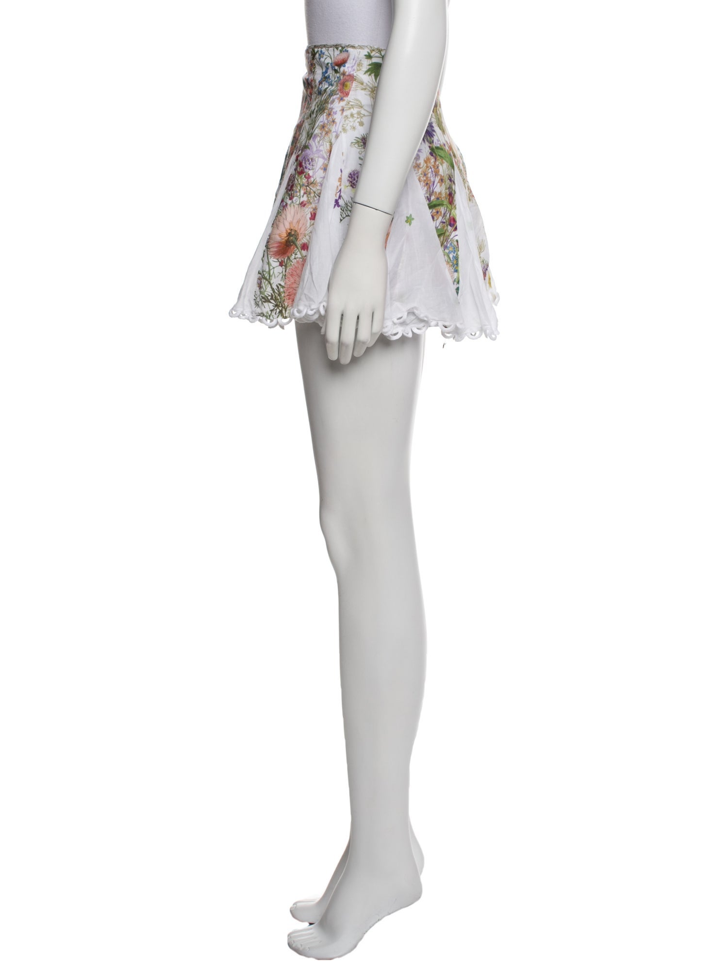 Charo Ruiz Floral Print Mini Skirt