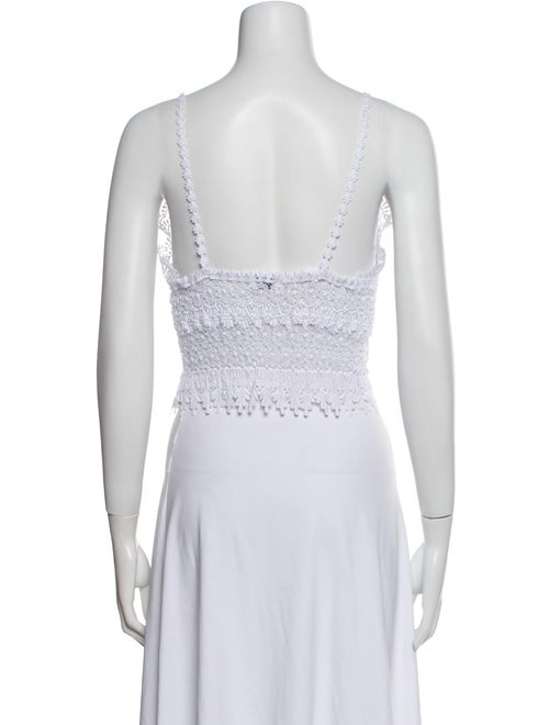 Charo Ruiz V-Neck Sleeveless Crop Top