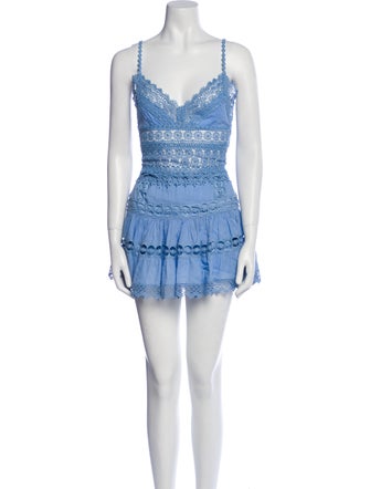 Charo Ruiz Lace Pattern Skirt Set