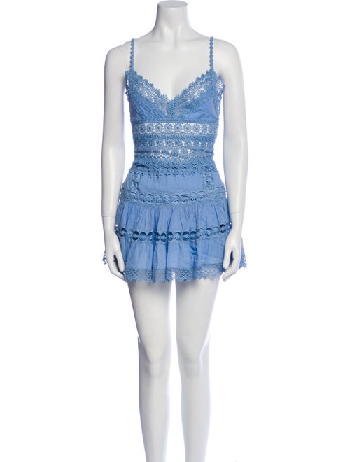 Charo Ruiz Lace Pattern Skirt Set