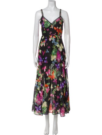 Charo Ruiz Floral Print Long Dress