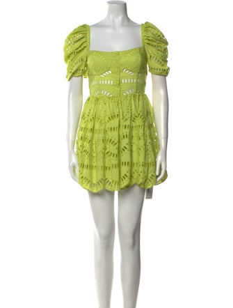 Charo Ruiz Lace Pattern Mini Dress