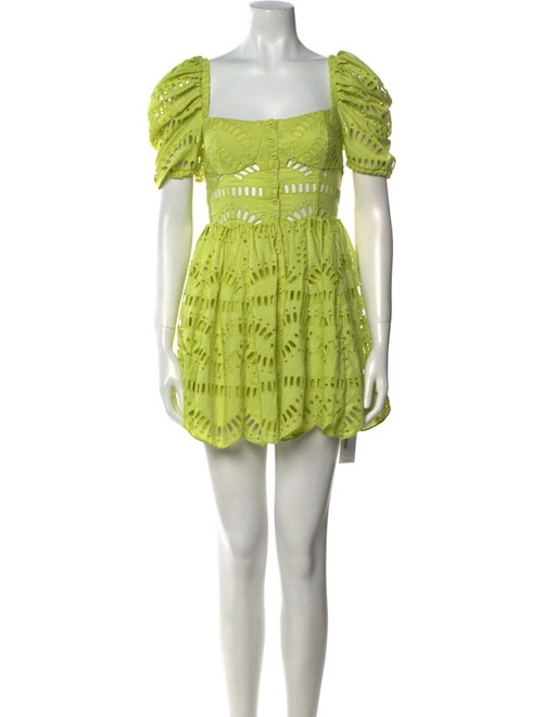 Charo Ruiz Lace Pattern Mini Dress