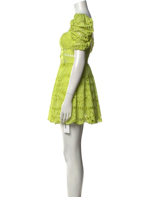 Charo Ruiz Lace Pattern Mini Dress