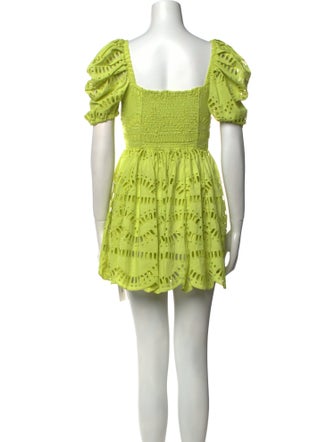 Charo Ruiz Lace Pattern Mini Dress