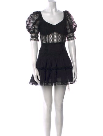 Charo Ruiz V-Neck Mini Dress