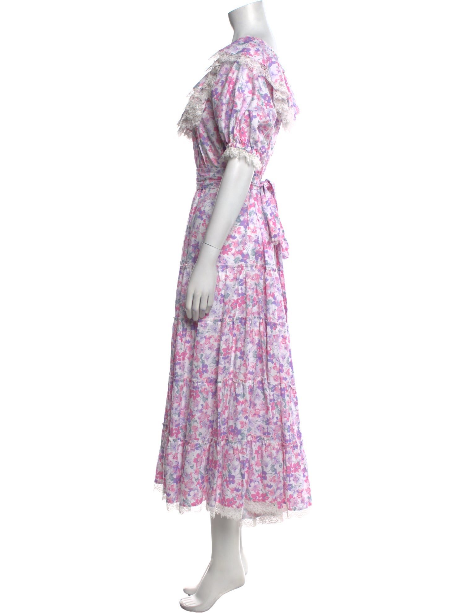 Charo Ruiz Floral Print Long Dress