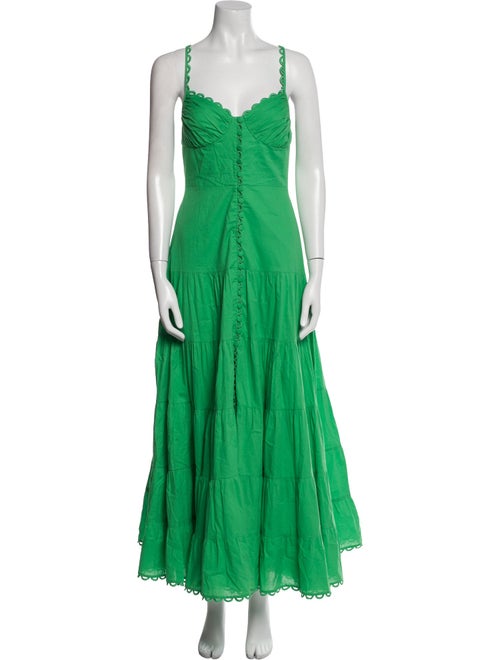 Charo Ruiz Square Neckline Midi Length Dress