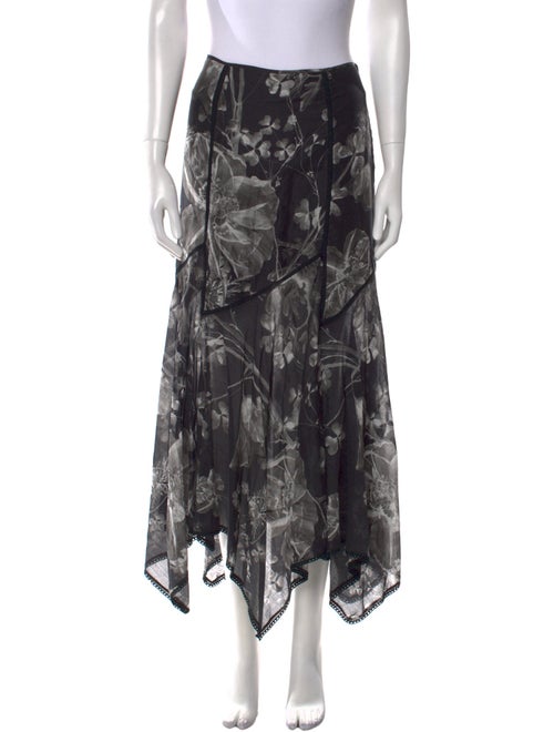 Charo Ruiz Floral Print Midi Length Skirt