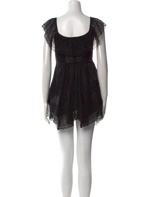 Charo Ruiz Lace Pattern Mini Dress