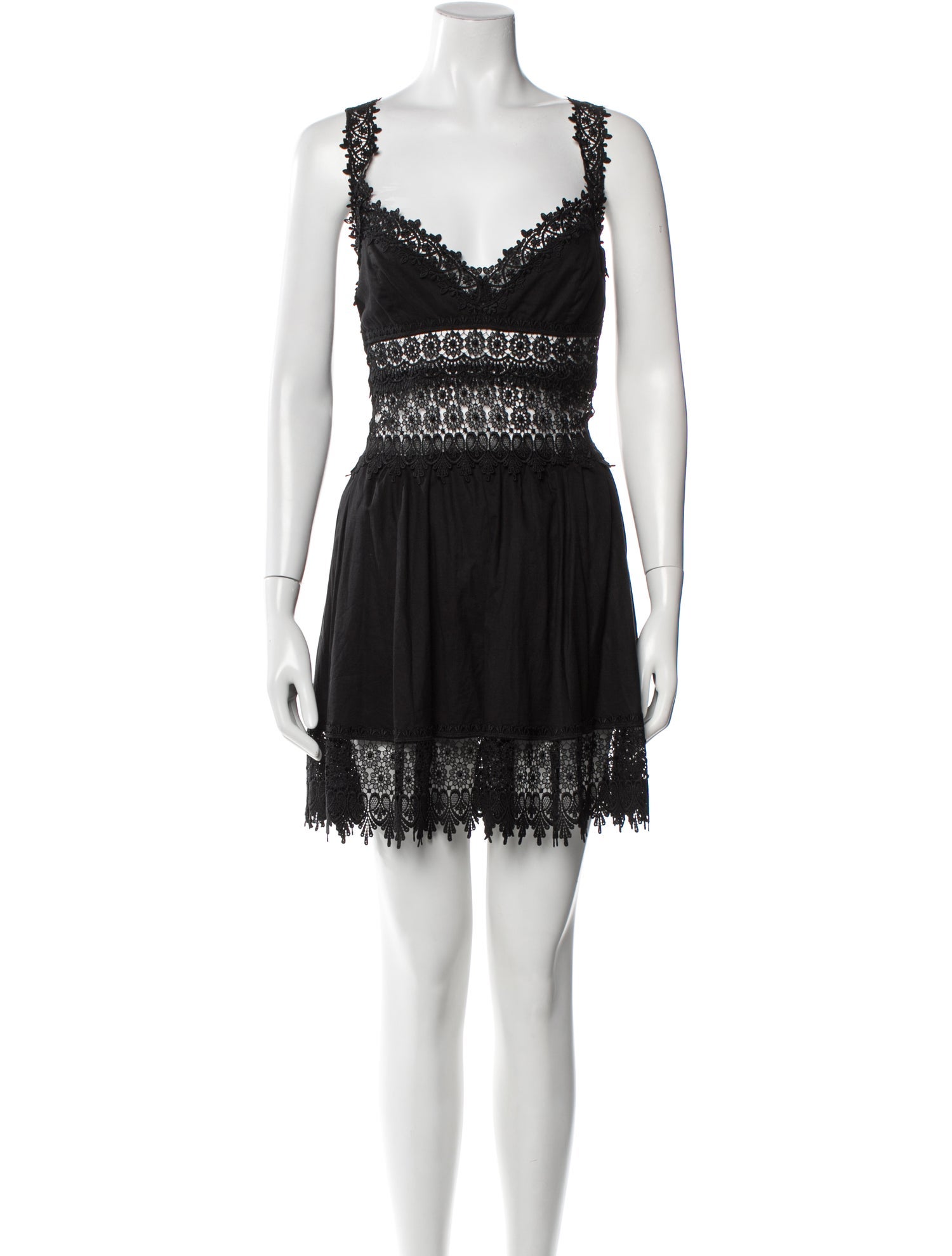 Charo Ruiz V-Neck Mini Dress