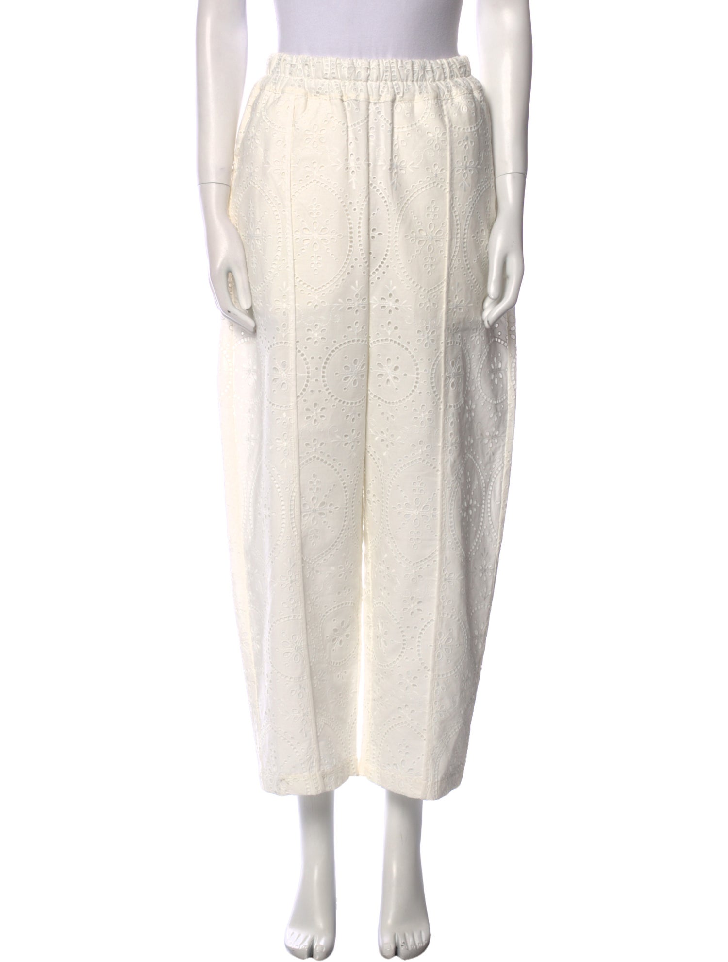 Charo Ruiz Lace Pattern Wide Leg Pants