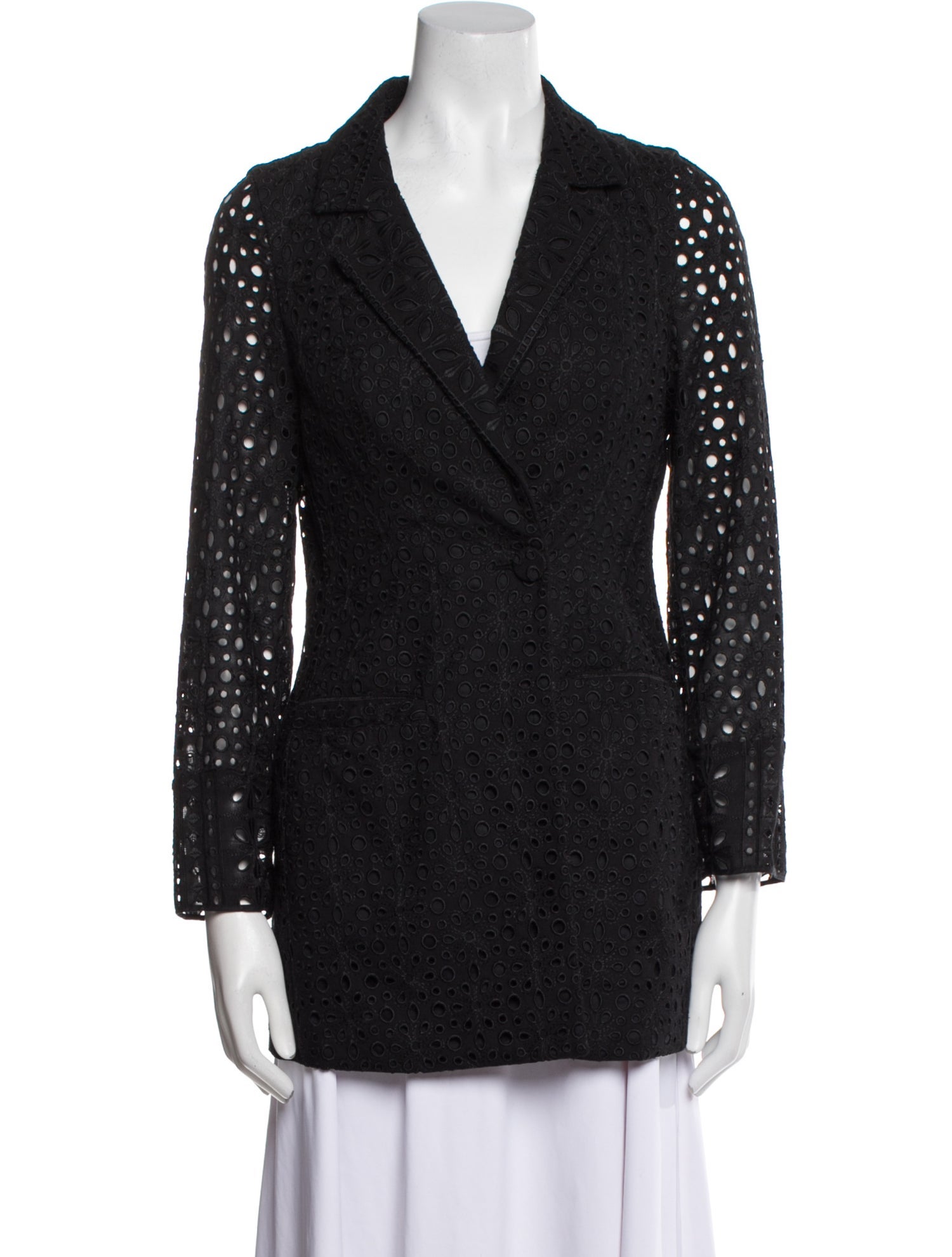 Charo Ruiz Lace Pattern Blazer