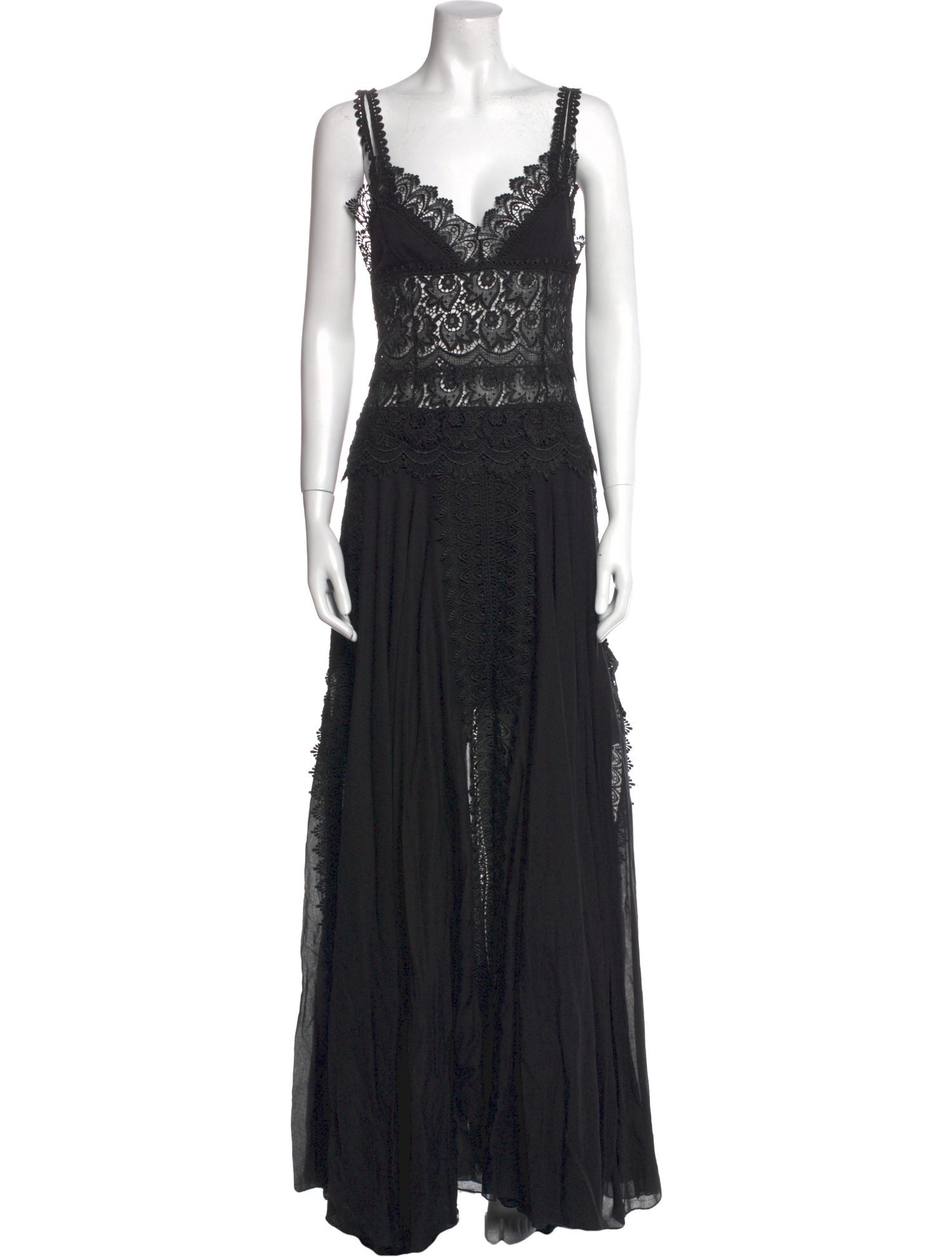 Charo Ruiz V-Neck Long Dress