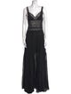 Charo Ruiz V-Neck Long Dress