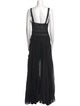 Charo Ruiz V-Neck Long Dress