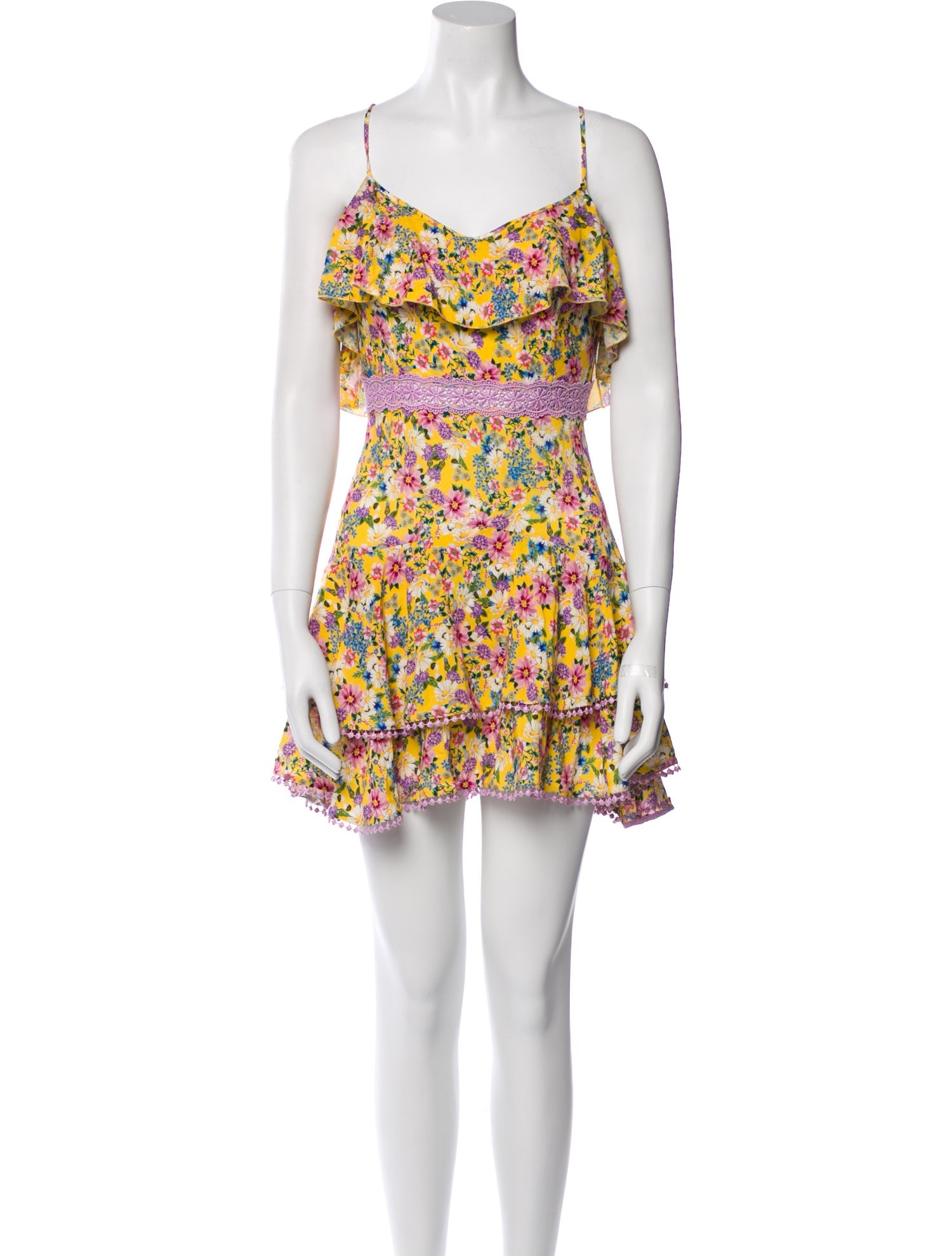 Charo Ruiz Floral Print Mini Dress