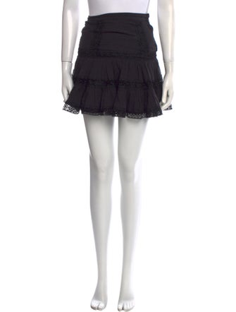 Charo Ruiz Lace Trim Embellishment Mini Skirt