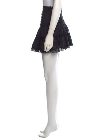 Charo Ruiz Lace Trim Embellishment Mini Skirt
