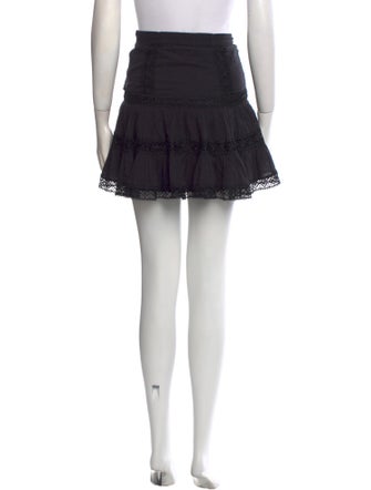 Charo Ruiz Lace Trim Embellishment Mini Skirt