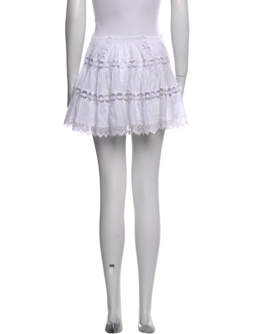 Charo Ruiz Eyelet Trim Mini Skirt