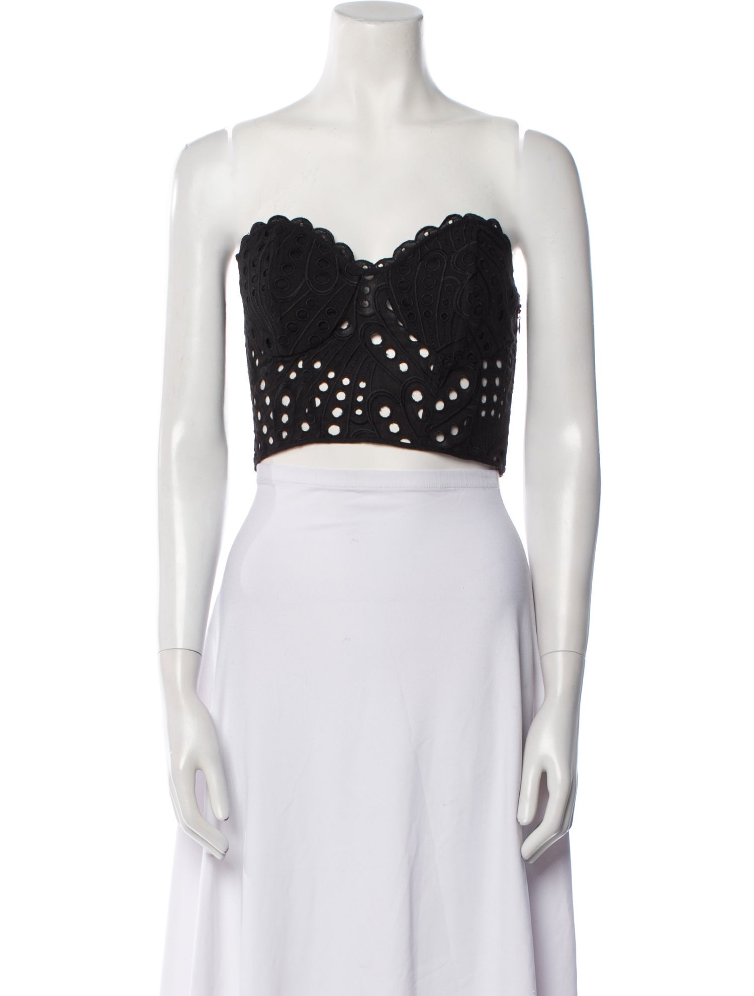 Charo Ruiz Strapless Crop Top