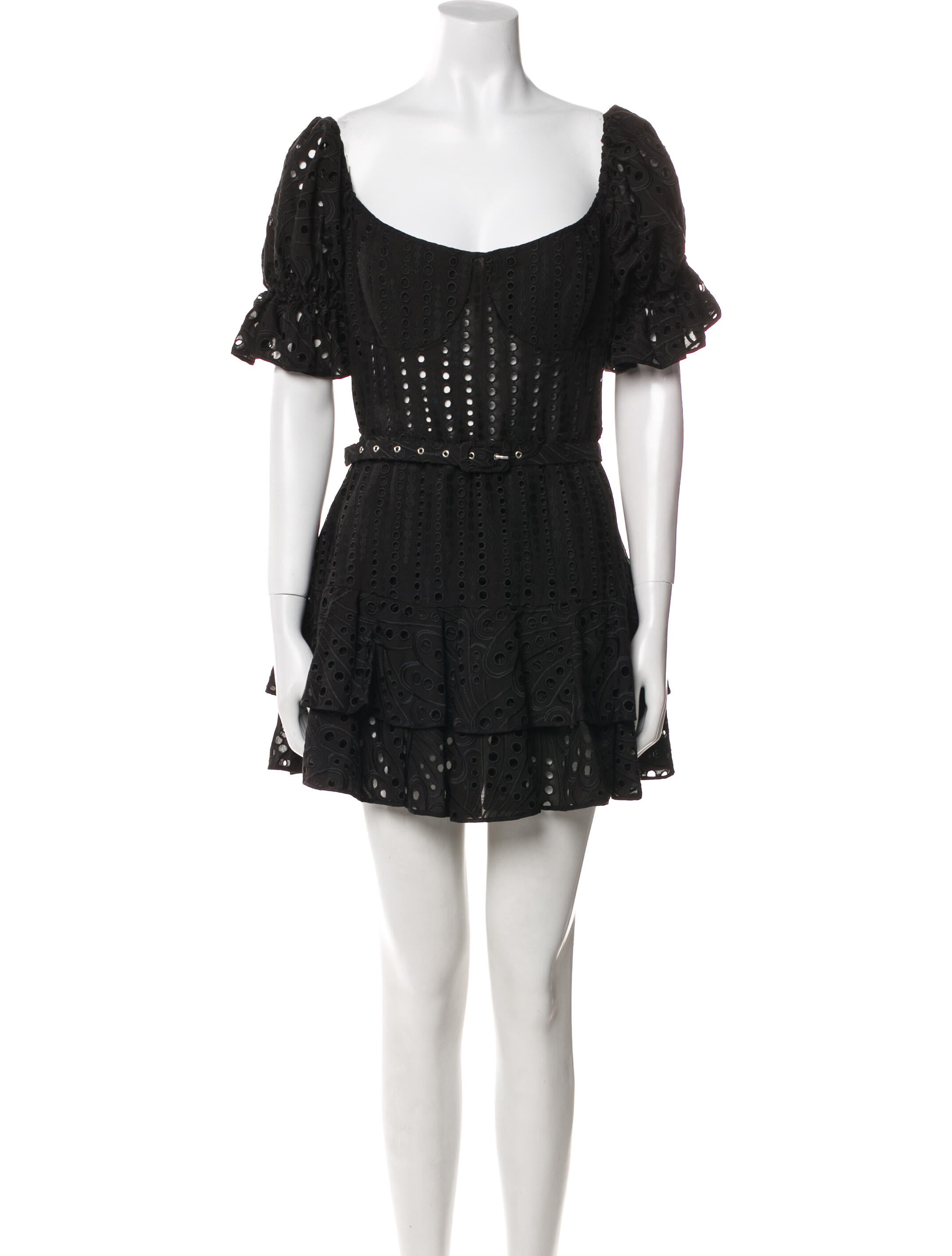 Charo Ruiz Scoop Neck Mini Dress