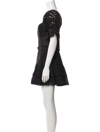 Charo Ruiz Scoop Neck Mini Dress