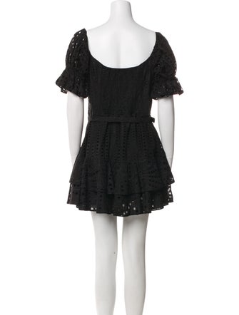 Charo Ruiz Scoop Neck Mini Dress