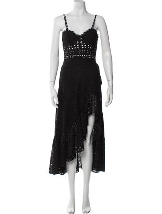 Charo Ruiz V-Neck Long Dress