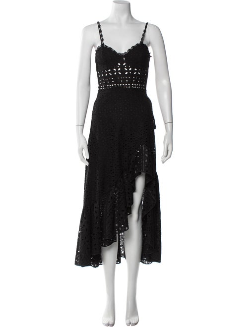 Charo Ruiz V-Neck Long Dress