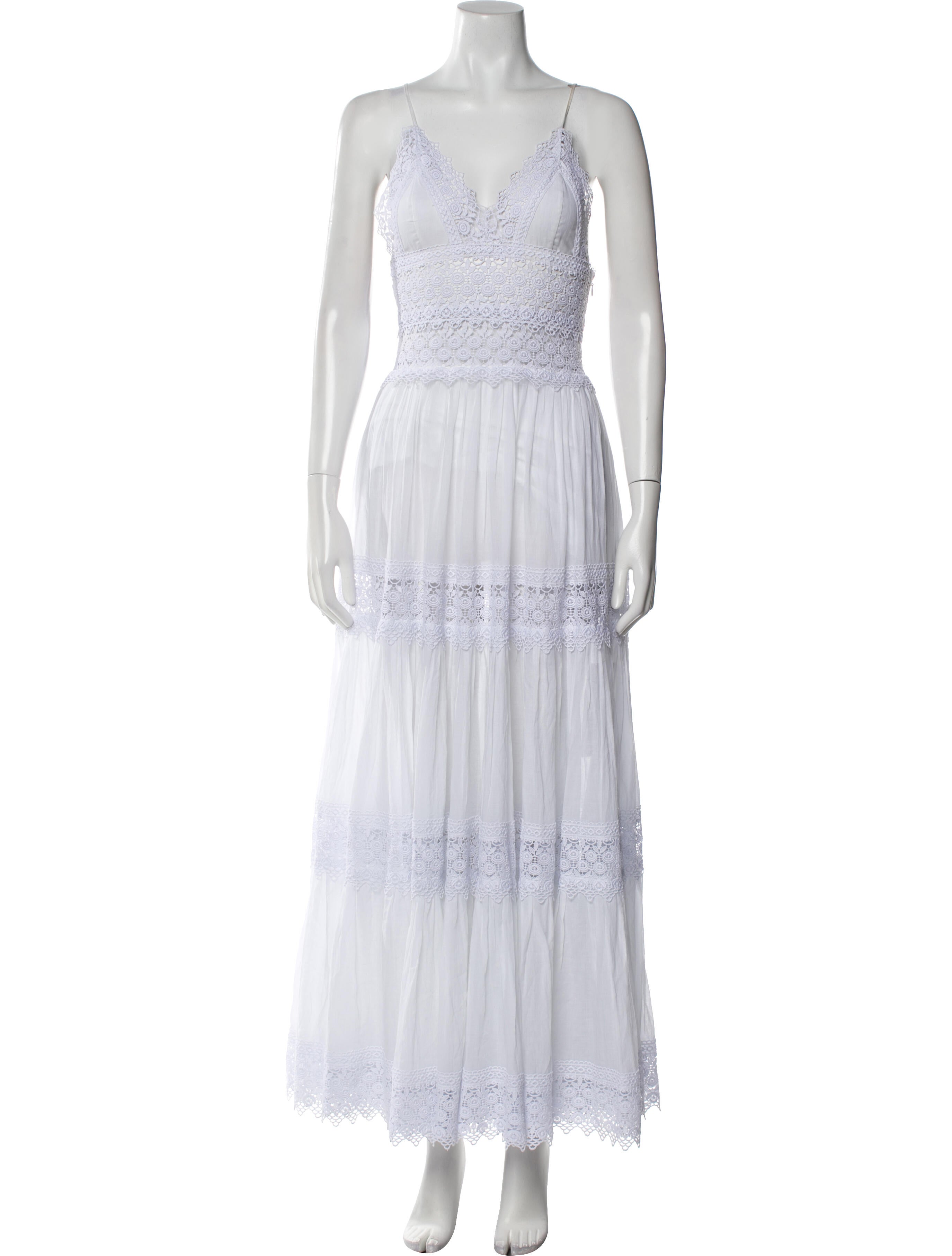 Charo Ruiz V-Neck Long Dress