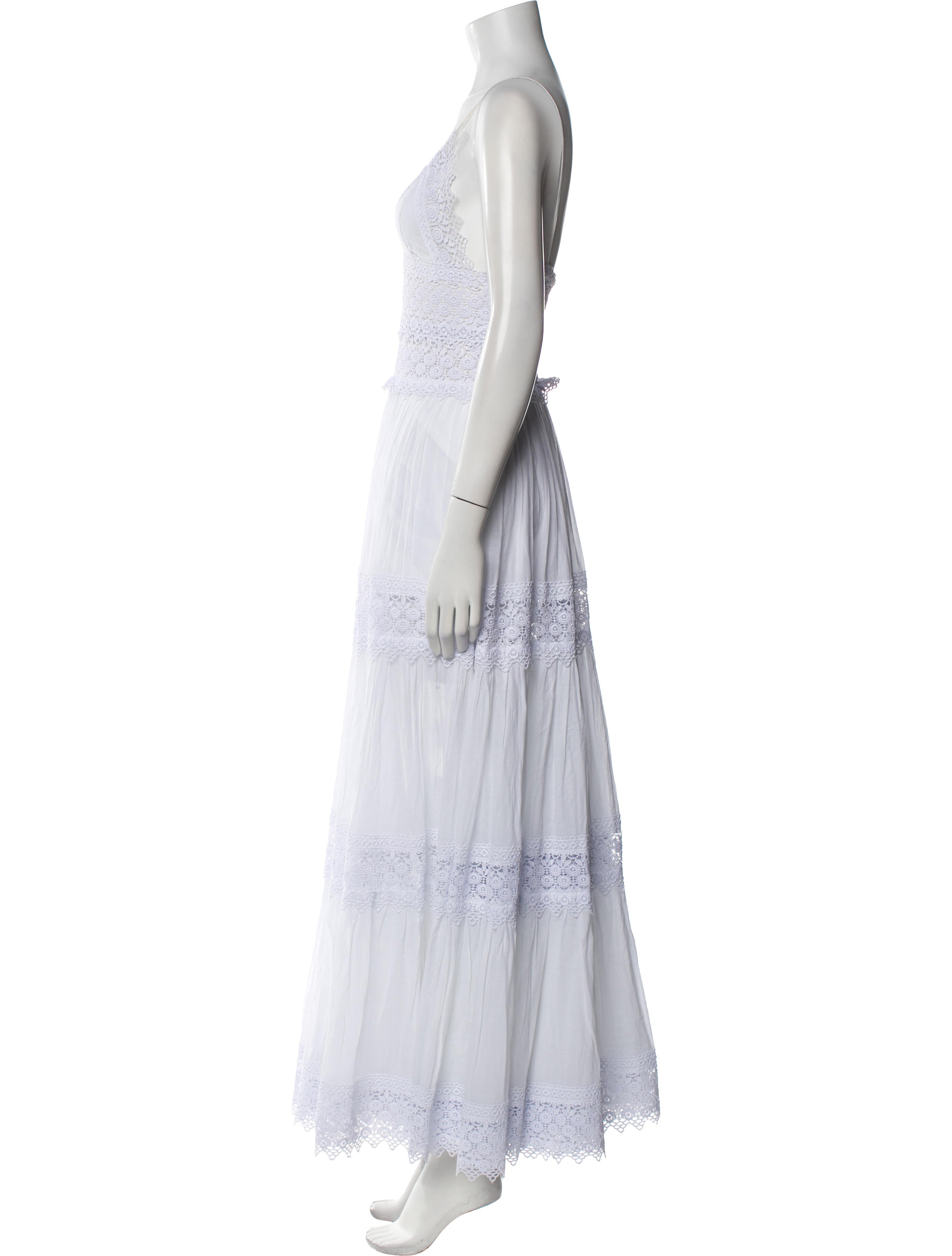 Charo Ruiz V-Neck Long Dress