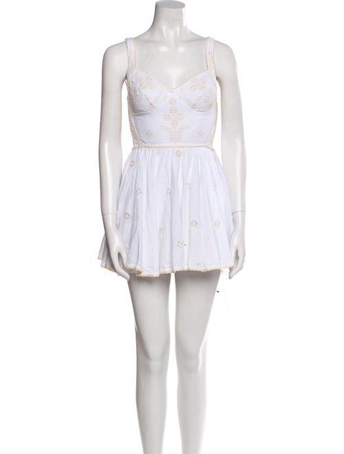 Charo Ruiz V-Neck Mini Dress