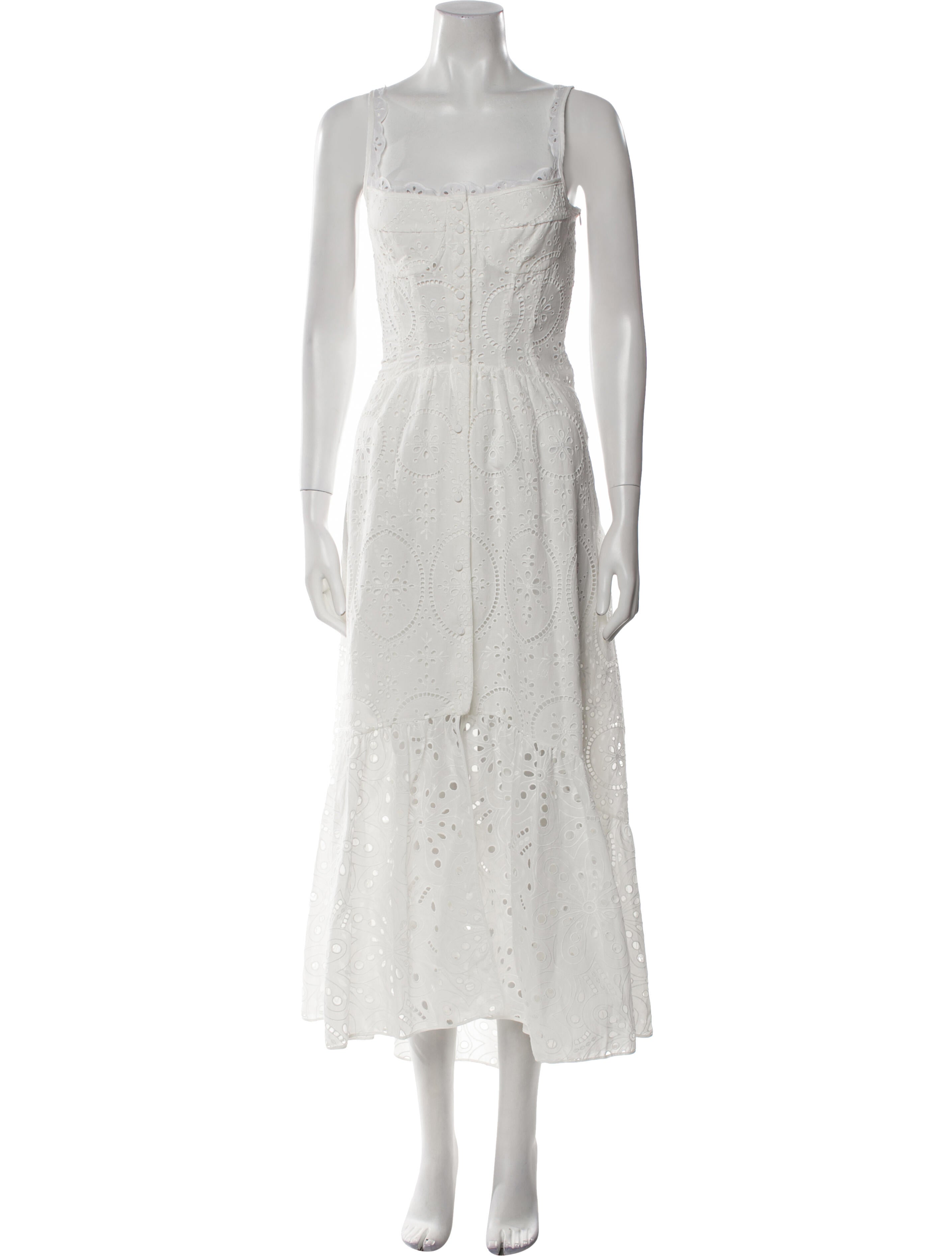 Charo Ruiz Square Neckline Long Dress