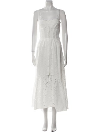 Charo Ruiz Square Neckline Long Dress