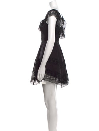 Charo Ruiz Lace Pattern Mini Dress