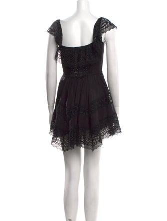 Charo Ruiz Lace Pattern Mini Dress
