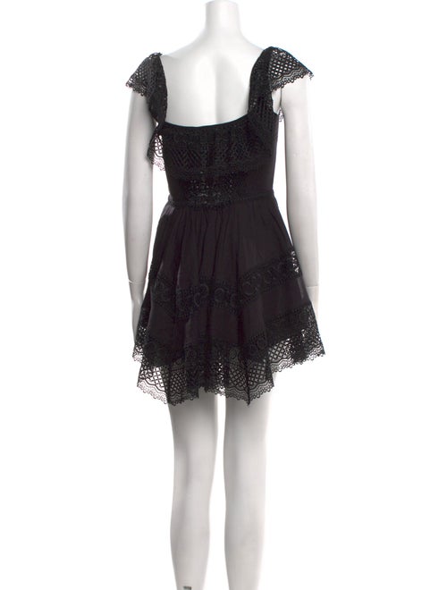 Charo Ruiz Lace Pattern Mini Dress