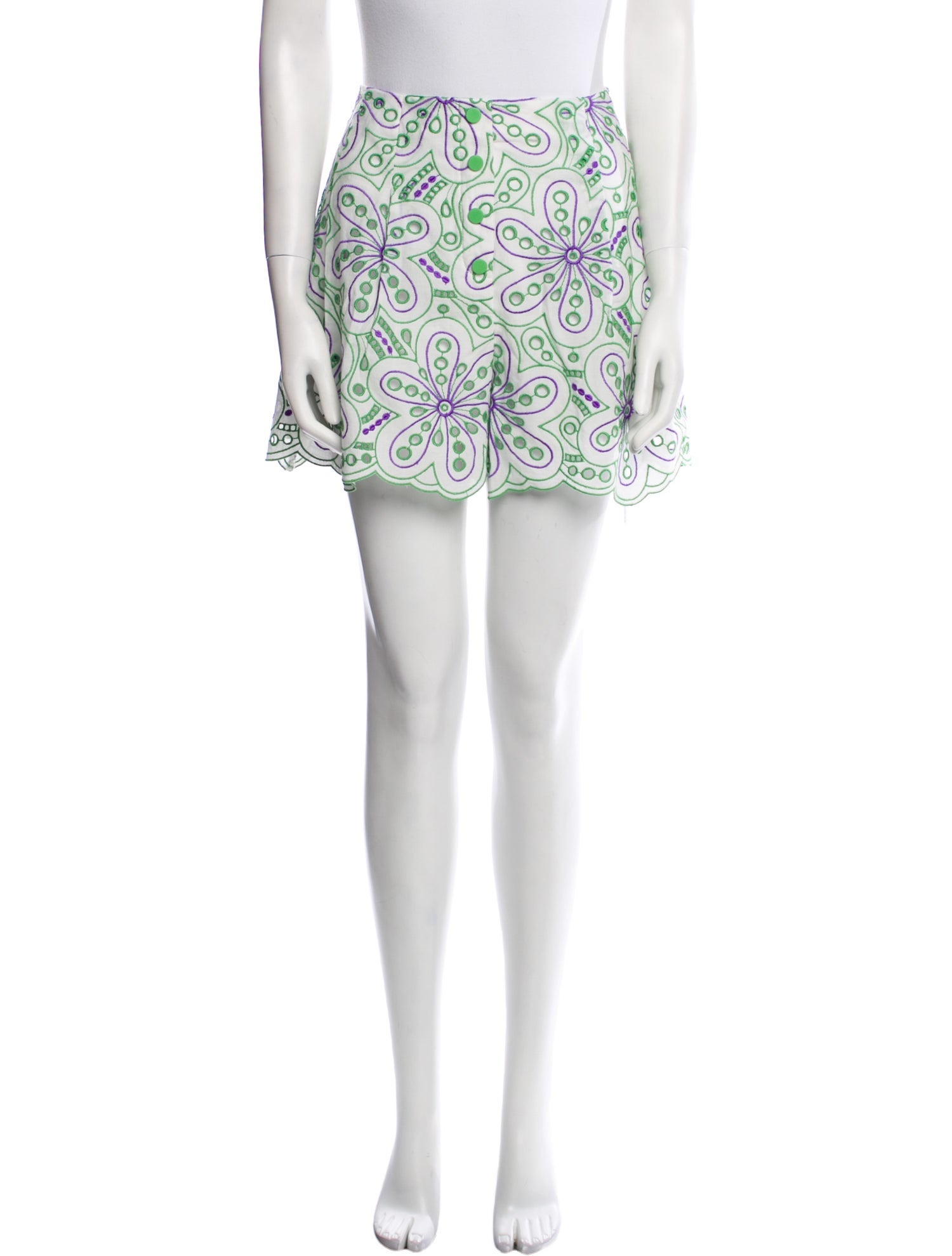 Charo Ruiz Printed Mini Shorts w/ Tags