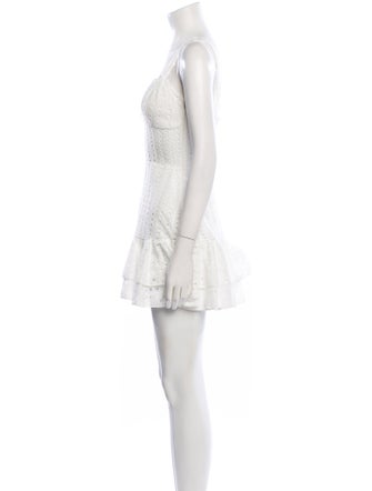 Charo Ruiz V-Neck Mini Dress