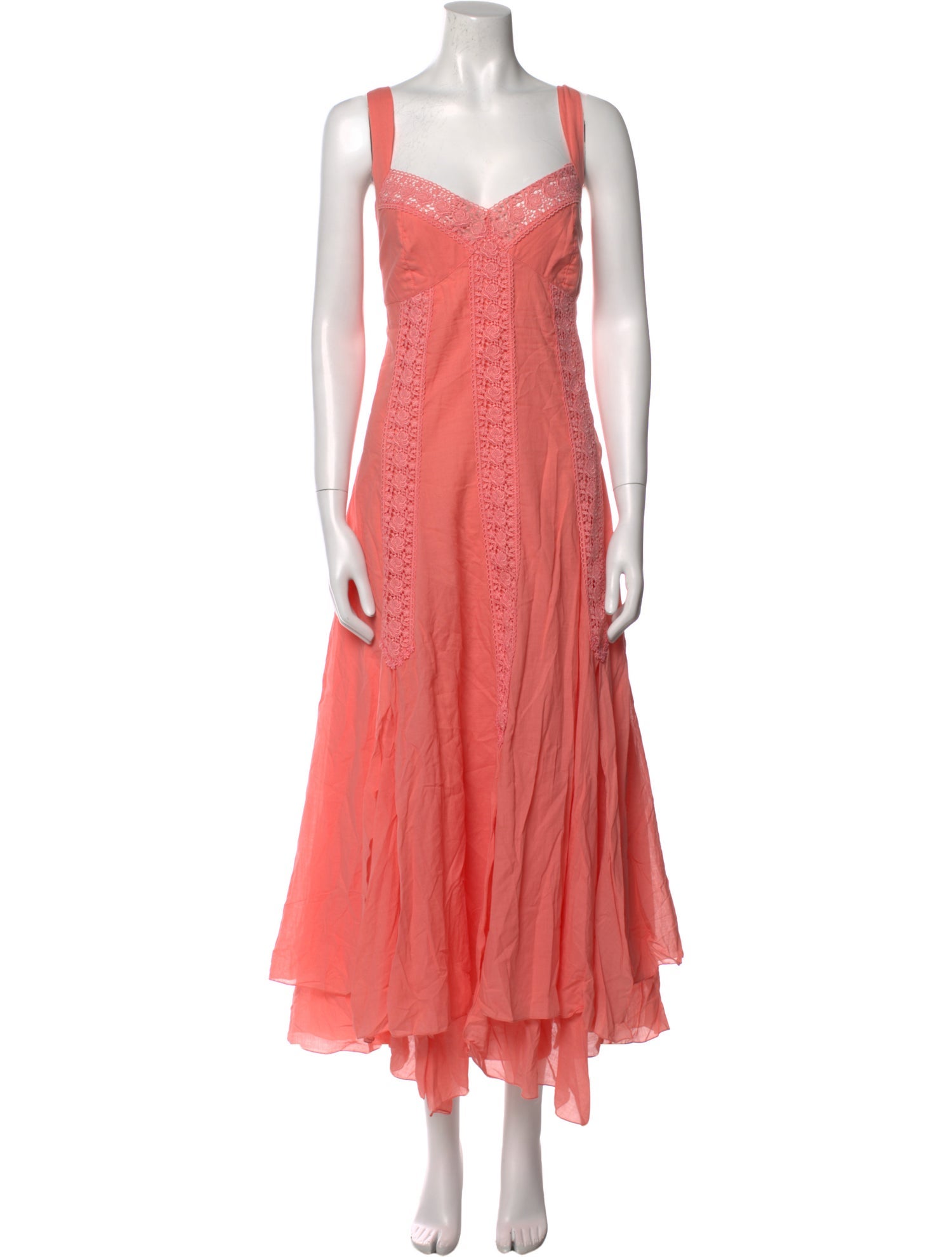 Charo Ruiz Square Neckline Long Dress