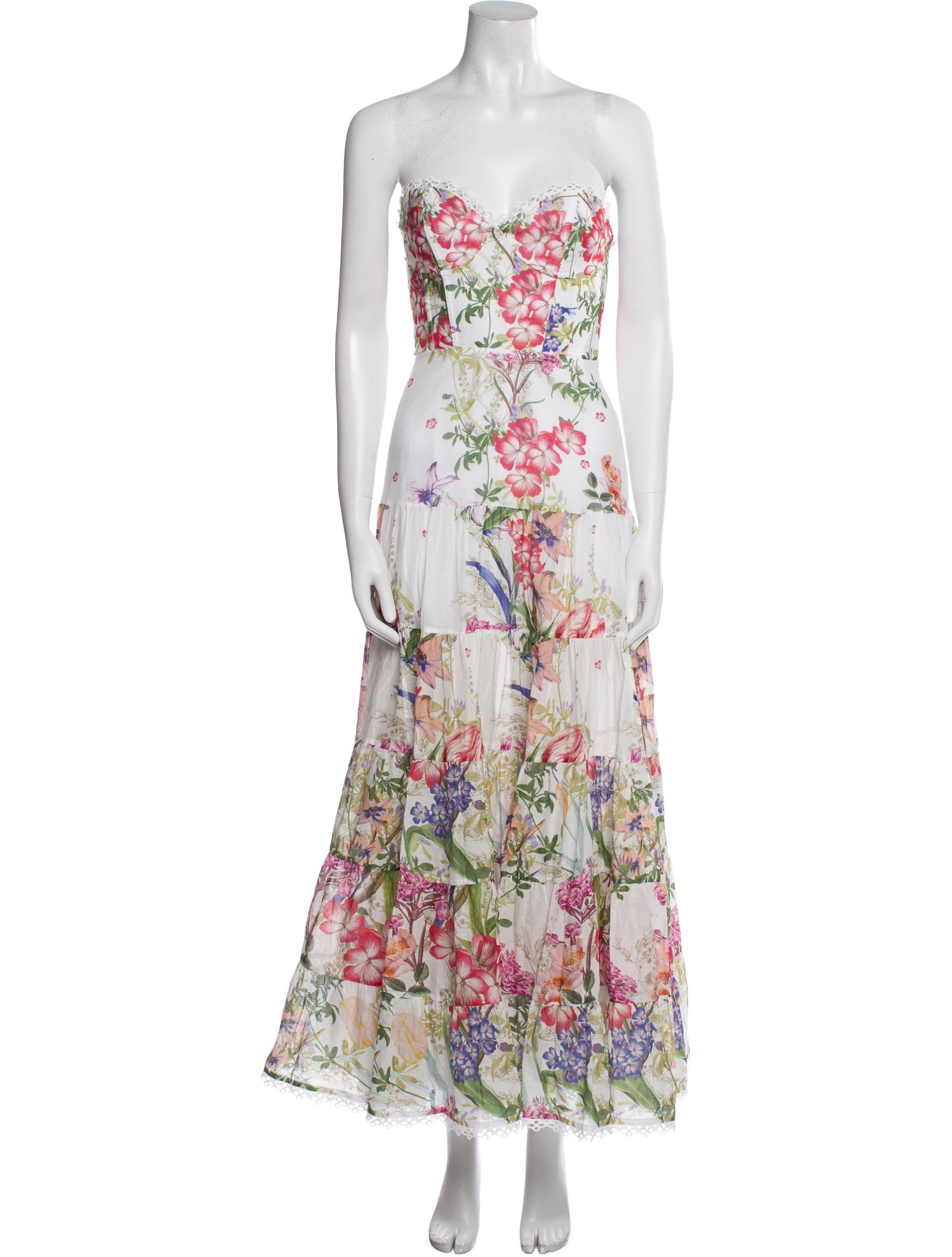 Charo Ruiz Floral Print Long Dress