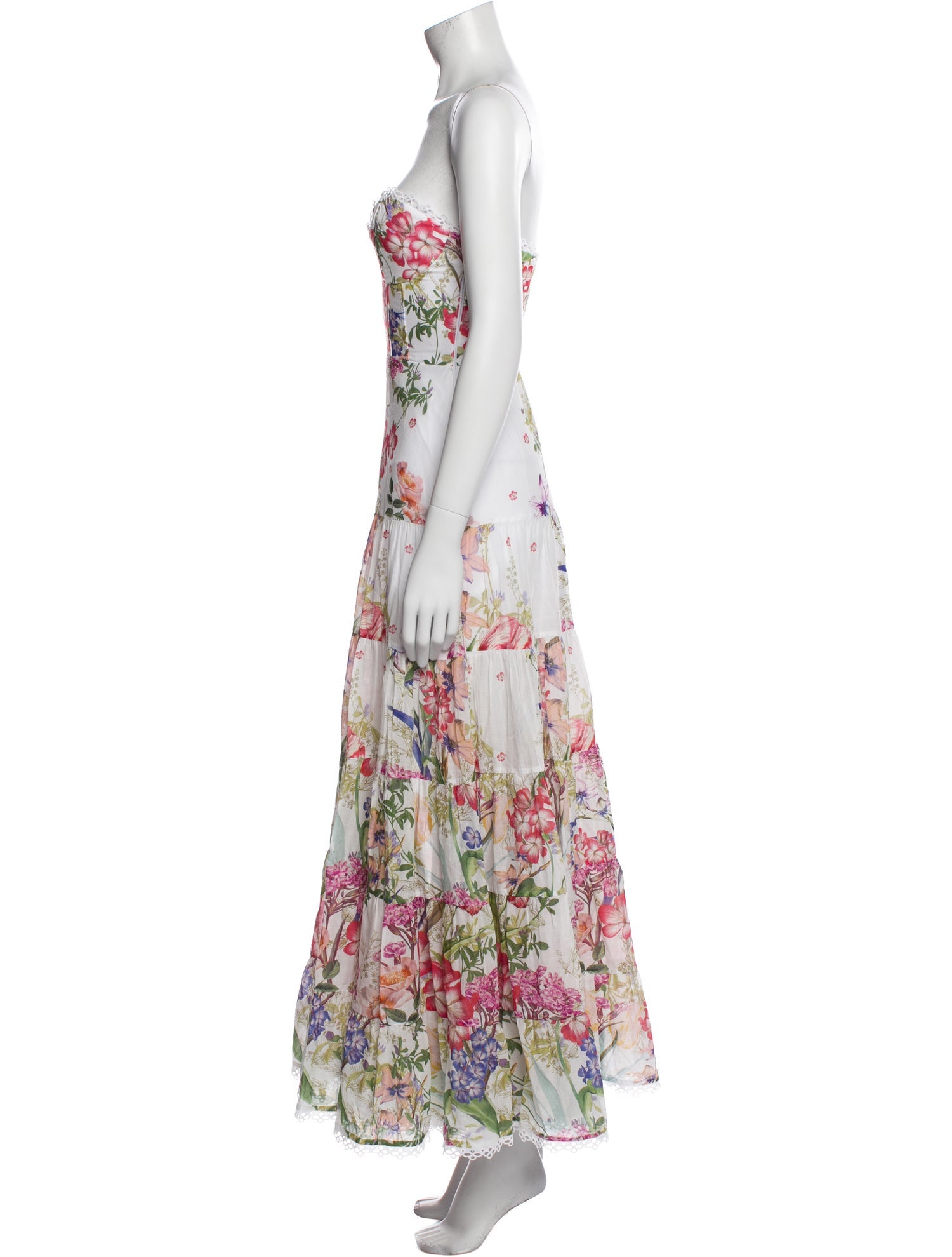 Charo Ruiz Floral Print Long Dress